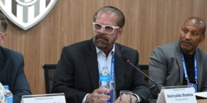 Reinaldo Carneiro Bastos, presidente da FPF, durante reunião do Conselho Técnico do Paulistão - Rodrigo Corsi/Ag.Paulistão