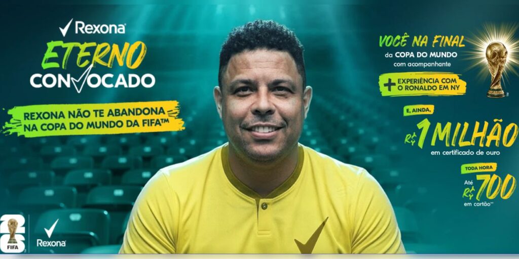 Rexona anuncia promoção para levar torcedores à final da Copa do Mundo 2026