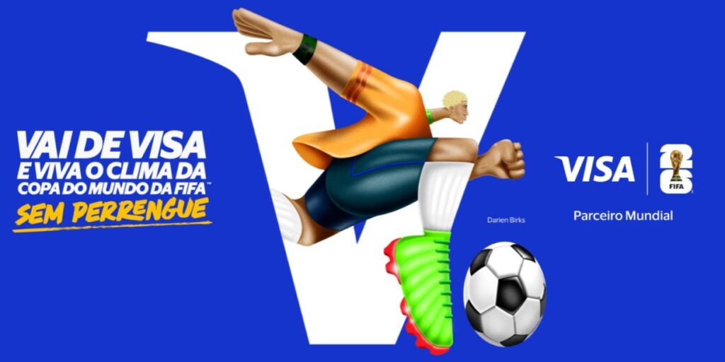 Visa reúne influenciadores em campanha para Copa do Mundo de 2026