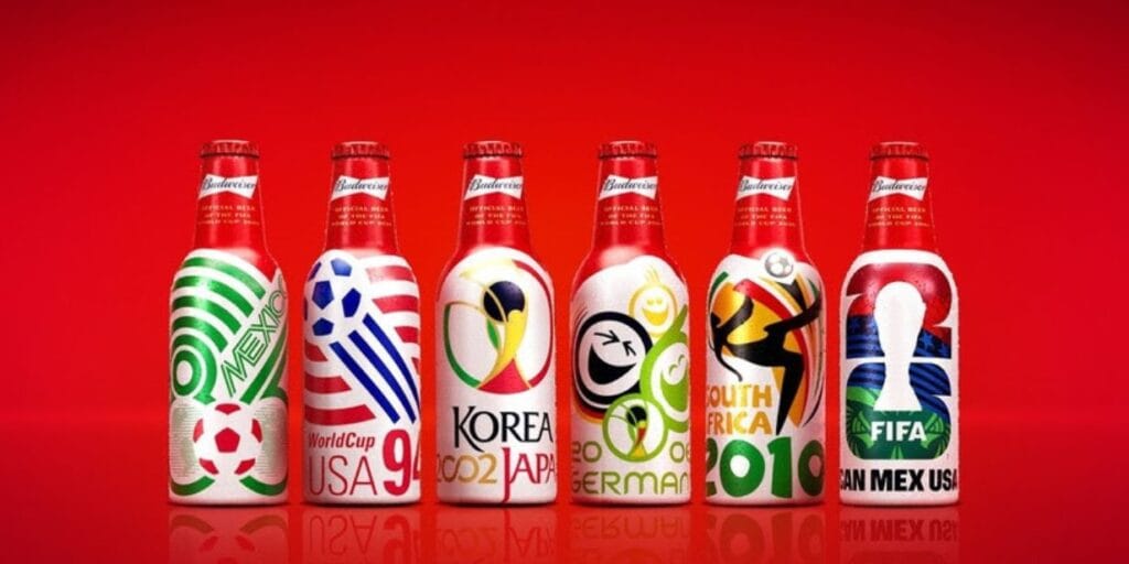 Budweiser lança garrafas colecionáveis da Copa do Mundo