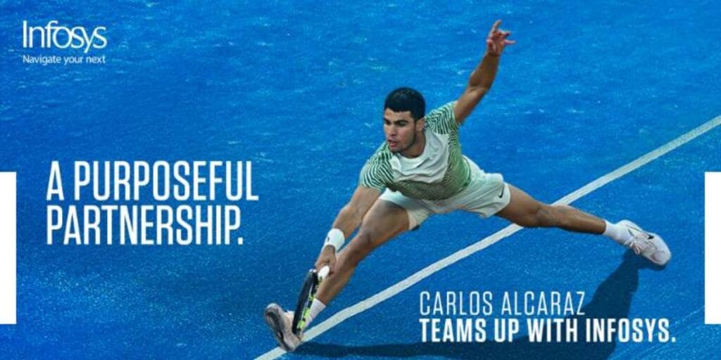 Carlos Alcaraz firma contrato com Infosys como embaixador global