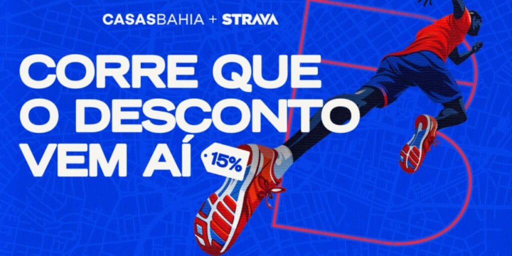 Casas Bahia distribui cupons de desconto com desafio no Strava