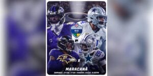 Baltimore Ravens será o adversário do Dallas Cowboys no NFL Rio Game 2026