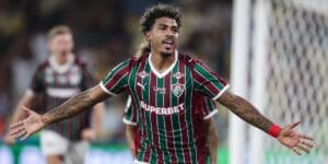 John Kennedy comemora gol do Fluminense contra a Chapecoense - Marcelo Gonçalves/Fluminense