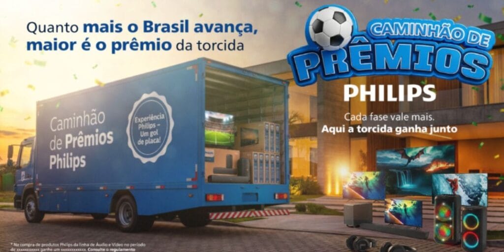 Philips atrela promoção ao desempenho do Brasil na Copa com sorteio de prêmios