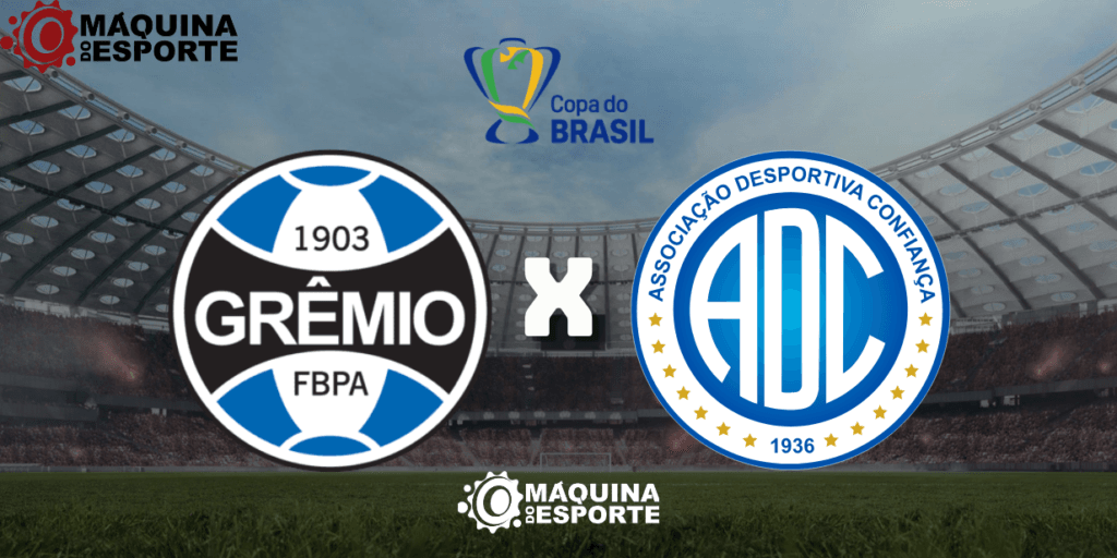Grêmio x Confiança: Onde assistir ao jogo de ida da 5ª fase da Copa do Brasil