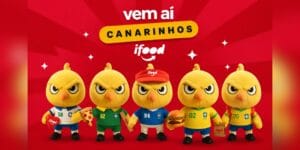Canarinhos colecionáveis lançados pelo iFood - Divulgação