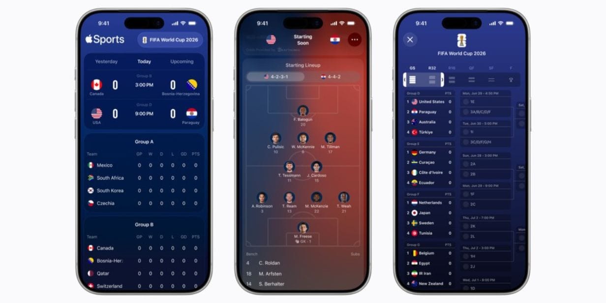 Apple Sports se expandiu para mais de 90 novos países e regiões - Divulgação