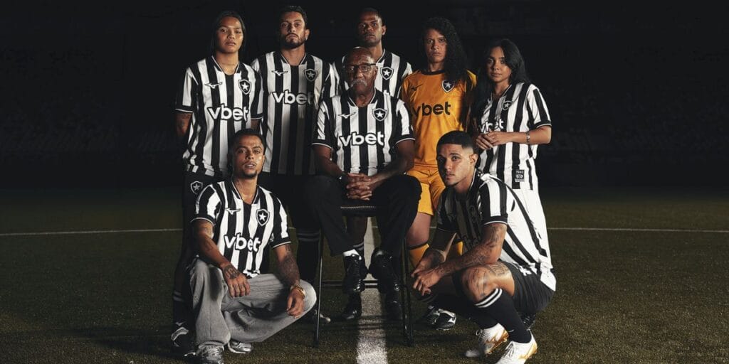 Mizuno lança primeiras camisas do Botafogo em versões alvinegra e branca