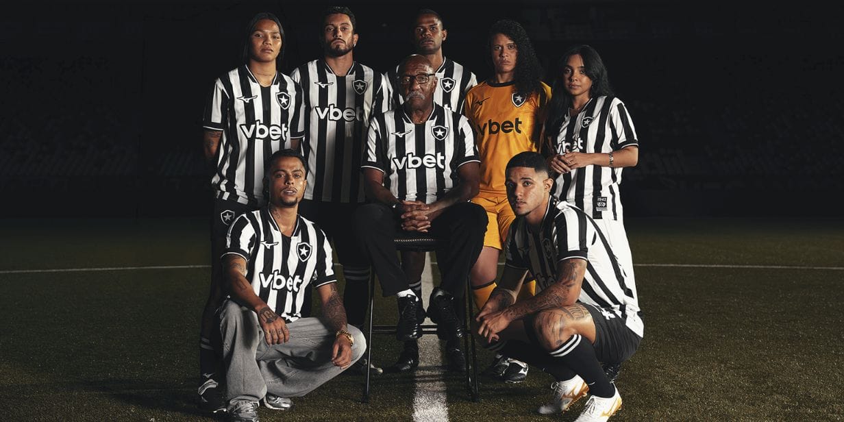 Novo uniforme do Botafogo com a Mizuno - Eduardo Dall'Oglio/Divulgação