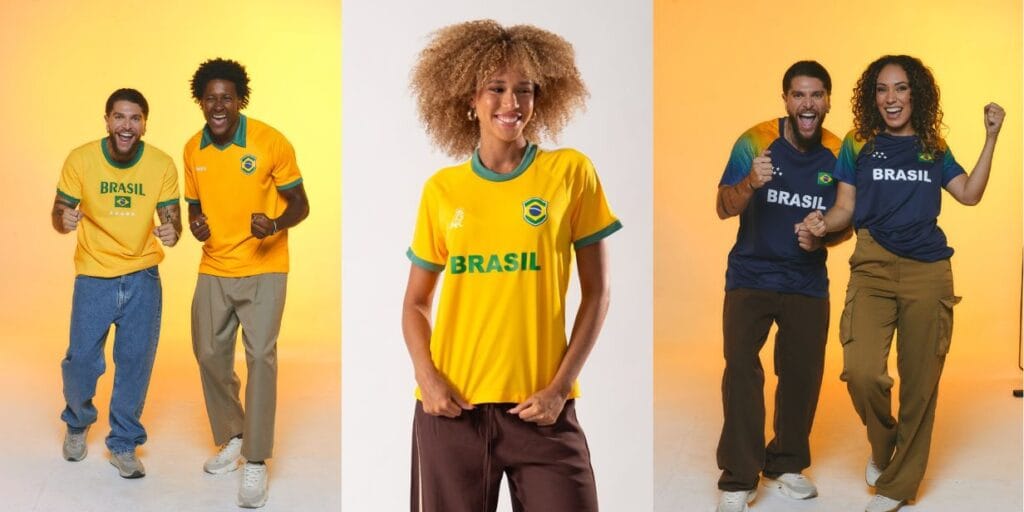 Braziline lança coleção para torcer pela seleção brasileira e clubes