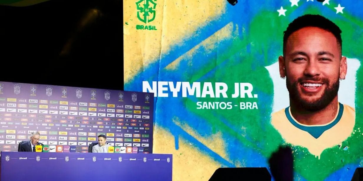 O técnico Carlo Ancelotti anuncia a convocação de Neymar - Rafael Ribeiro / CBF