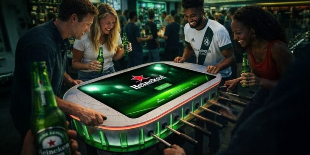 Heineken ativa bares para final da Champions League 2026