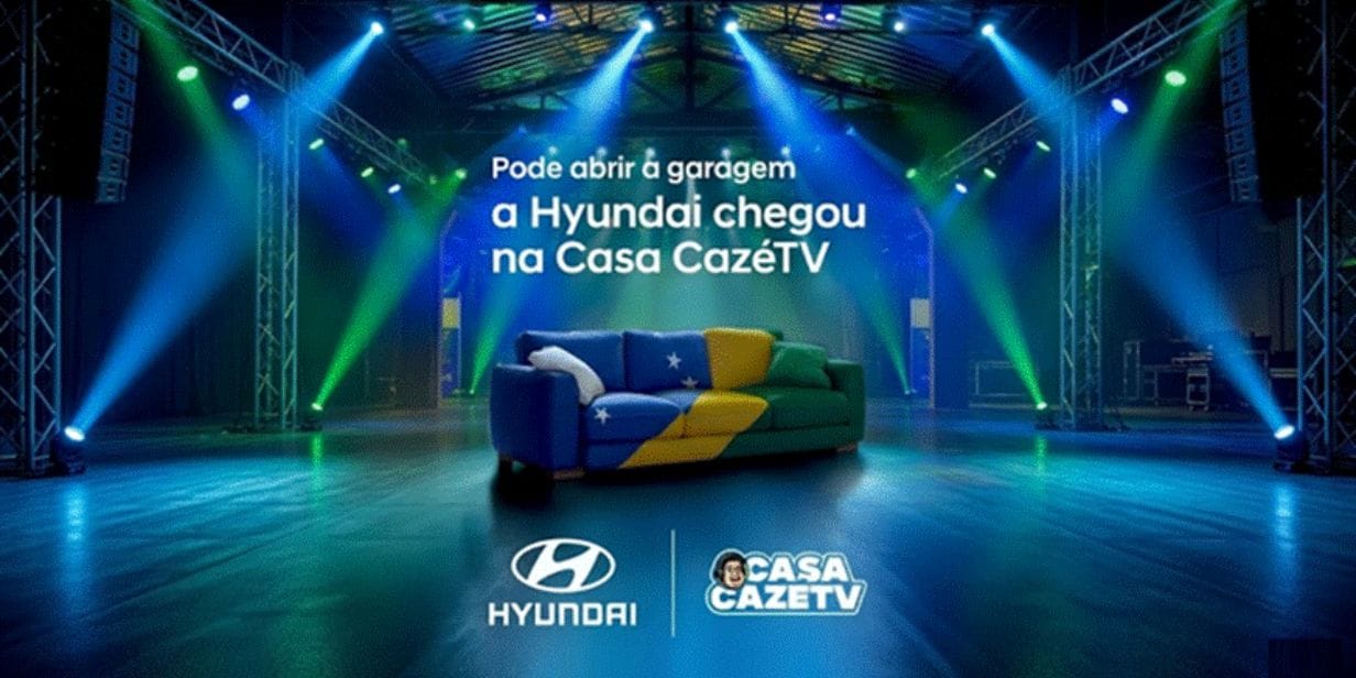 Hyundai será a marca automotiva oficial da Casa CazéTV - Divulgação na Copa do Mundo FIFA 2026TM