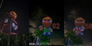 IFood fez show de drones em homenagem à seleção brasileira - Divulgação