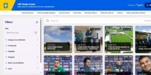 Novo portal de imagens e vídeos da CBF - Reprodução