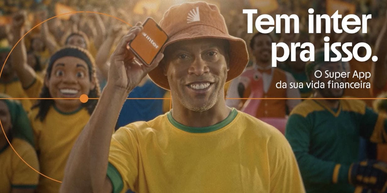 Ronaldinho Gaúcho estrela campanha publicitária do Banco Inter - Divulgação