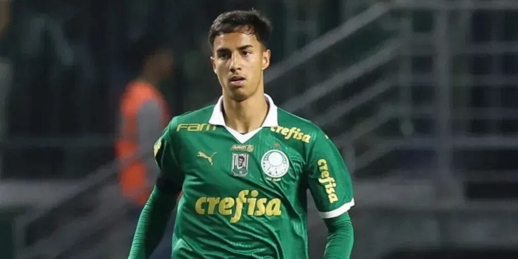 O zagueiro Vitor Reis, na época em que jogava no Palmeiras - Cesar Greco/Palmeiras