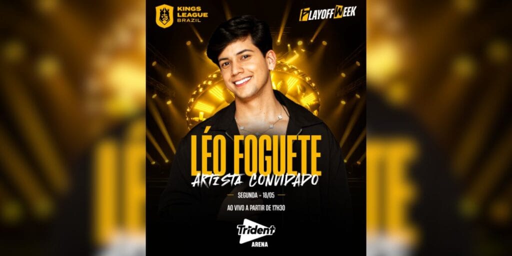 Final do 2º split da Kings League Brasil terá show com Léo Foguete