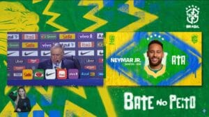 Ancelotti, no momento do anúncio do nome de Neymar - Reprodução CBF TV