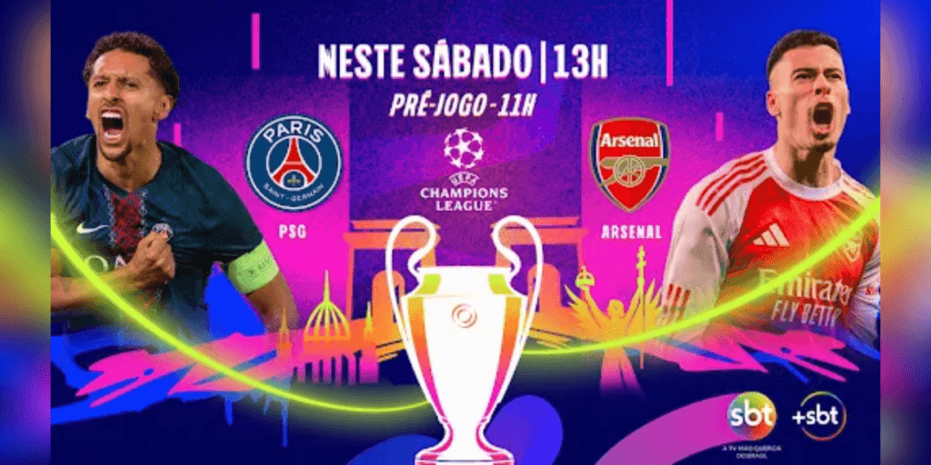 SBT terá série de ativações com marcas na final da Champions League entre PSG e Arsenal