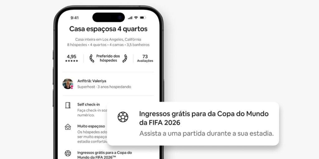 Airbnb oferece ingressos gratuitos para a Copa do Mundo 2026 em acomodações selecionadas