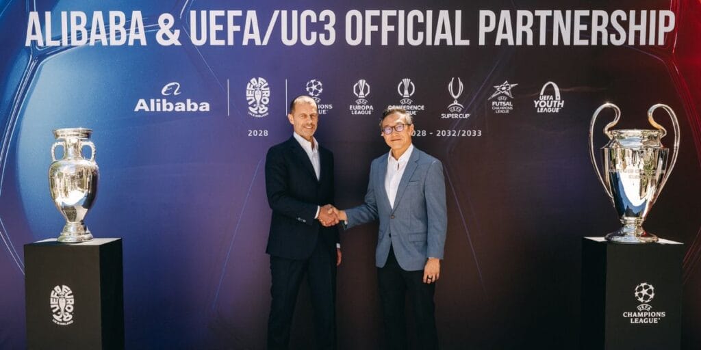 Alibaba torna-se parceiro de IA, serivços de computação em nuvem e e-commerce da Uefa