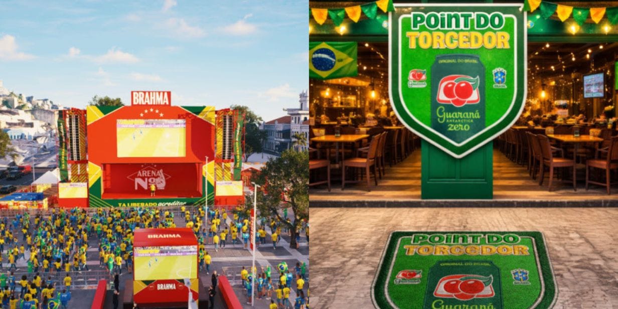 Brahma e Guaraná Antarctica terão espaços para o torcedor durante a Copa do Mundo 2026 - Divulgação