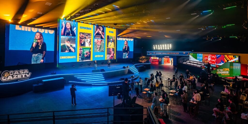Casa CazéTV alinha consumo digital com experiência física e programação da Copa 2026