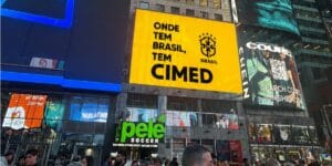 Cimed realizou ação publicitária na Times Square, em Nova York - Divulgação