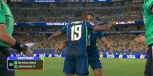 Endrick entra em campo na Copa do Mundo - Reprodução/YouTube @cazetv