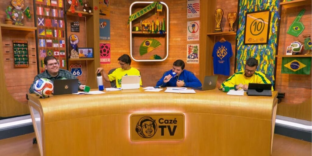 CazéTV atinge 161,6 milhões de contas no Instagram em Copa do Mundo 2026