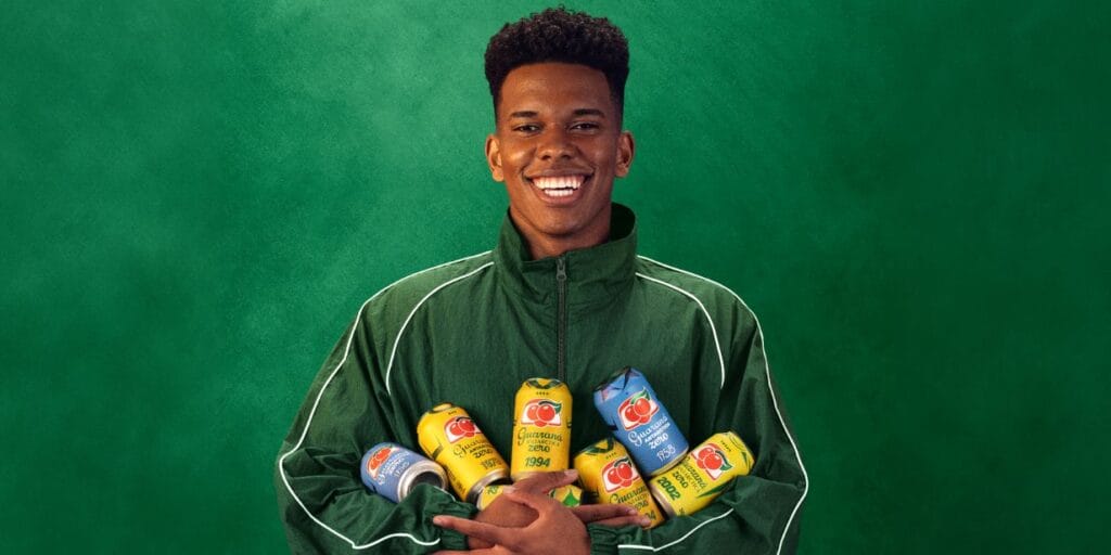 Guaraná Antarctica anuncia Estêvão em campanha de apoio à seleção brasileira