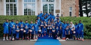 Jogadores da seleção francesa posam para foto - Simon Morcel / FFF