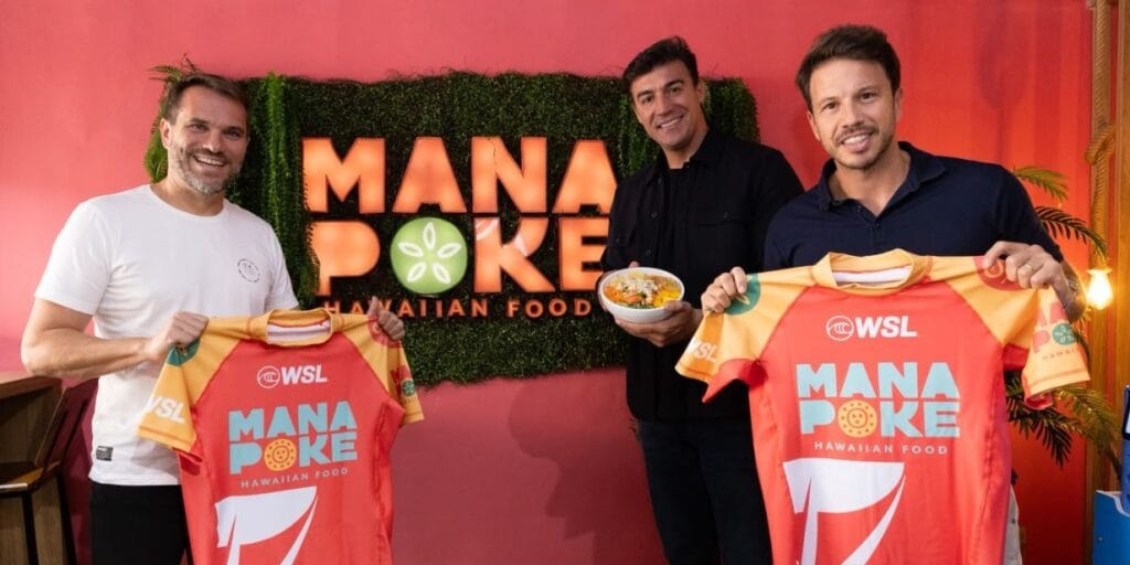 WSL anuncia parceria com Mana Poke no Vivo Rio Pro 2026