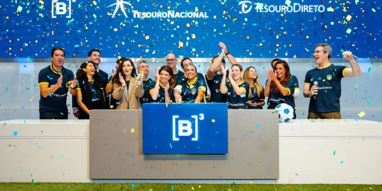 Marta participa de toque de campainha na B3 - Cauê Diniz/B3