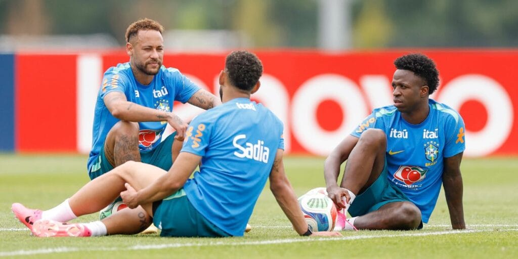 Neymar, Vini Jr. e Raphinha lideram maior número de acordos na seleção brasileira