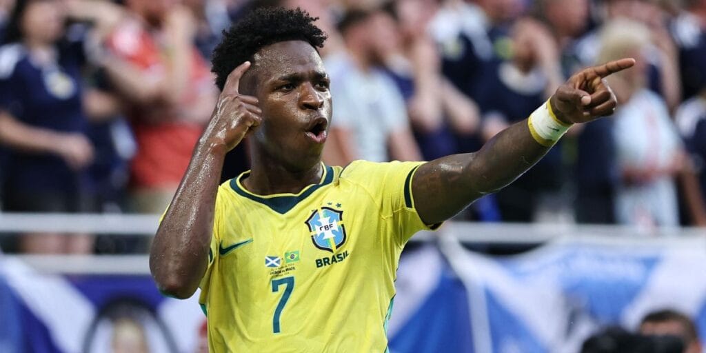 Neymar e Vini Jr. dividem protagonismo entre as marcas em vitória do Brasil sobre a Escócia
