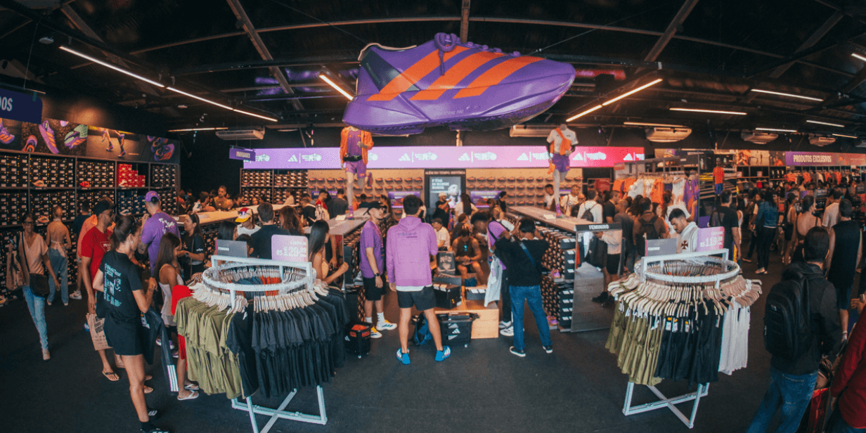 Loja da Adidas durante a Maratona do Rio de Janeiro - Divulgação