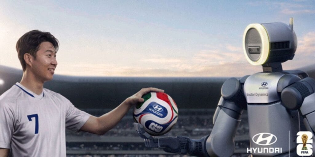 Hyundai une jovens promessas, coreano Son Heung-min e o robô Atlas em campanha da Copa 2026