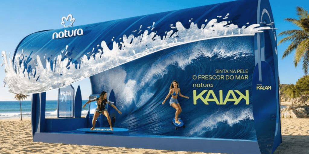 Natura Kaiak foca conexão com a natureza e sustentabilidade no 4º ano de patrocínio ao Vivo Rio Pro