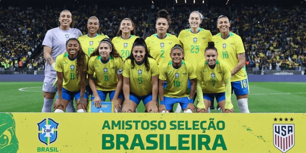 Seleção brasileira feminina bate recordes de público e avança nas redes, a um ano da Copa 2027