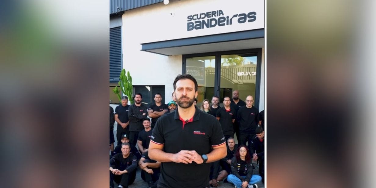 O piloto e empresário Átila Abreu, com sua equipe, comunica a saída da Bandeiras da Stock Car - Reproduão/Instagram @scuderiabandeiras