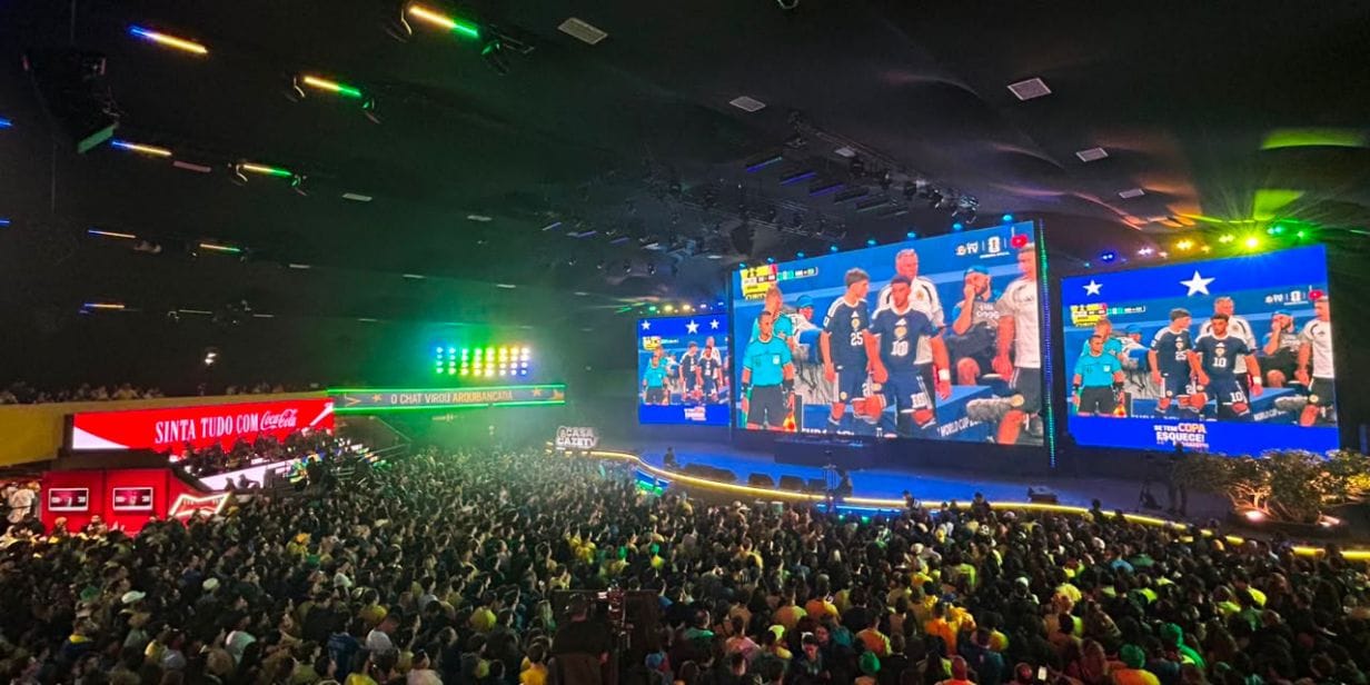 Casa CazéTV reuniu torcedores durante a Copa do Mundo 2026 - Elcio Padovez/Divulgação