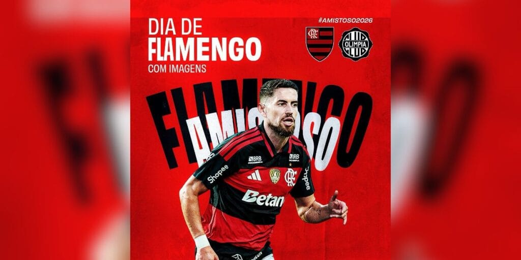 FlamengoTV transmite amistoso entre Flamengo e Olimpia ao vivo