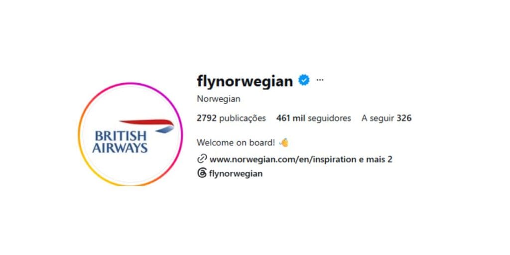 Companhias aéreas apostam em Noruega x Inglaterra com brincadeira nas redes