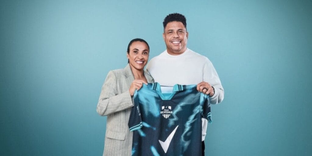Rexona une Marta e Ronaldo para marcar início de foco na Copa do Mundo Feminina de 2027