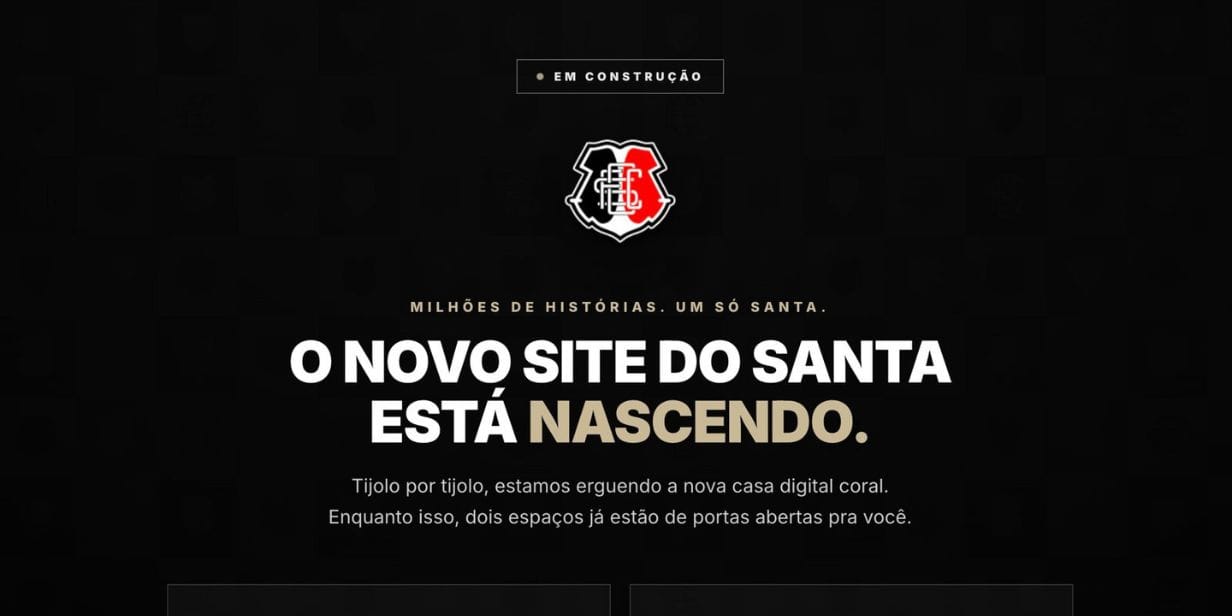 Santa Cruz convida a torcida aparticipar da construção do novo site - Divulgação