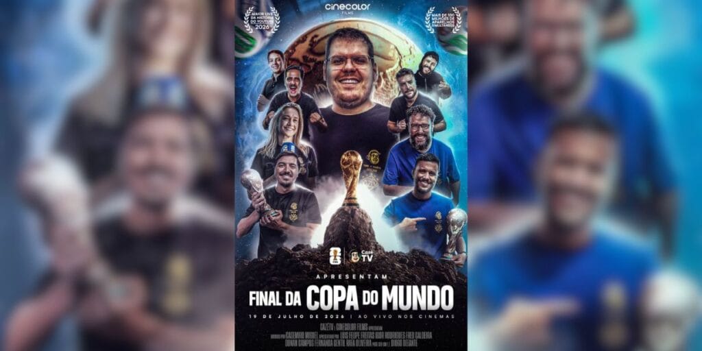 CazéTV exibirá final da Copa 2026 nos cinemas através de parceria com UCI e Cinecolor