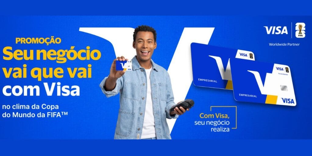 Visa aproveita Copa do Mundo da Fifa 2026 em campanha para PMEs com R$ 100 mil em premiações